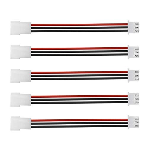 Create Idea 5X 2S LIPO Battery Balance Charging Extension Cables JST XH 2.54mm Male Female Connector 22AWG Wire for RC Drone Quadcopter