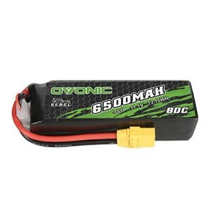 OVONIC 6500mAh 80C 3S 11.1V Lipo Battery with XT90 Plug for Arrma RC Car at RC Willey Vacaville CA