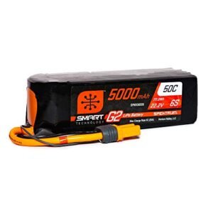 Spektrum 22.2V 5000mAh 6S 50C Smart LiPo G2 Battery with IC5 Connector SPMX56S50