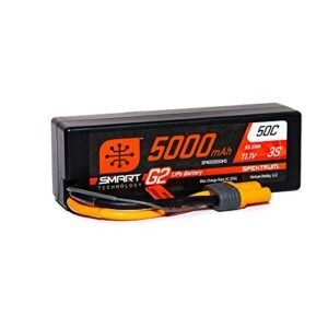 Spektrum 11.1V 5000mAh 3S 50C Smart LiPo G2 Hard Case Battery for 313mm RC Hard Body SPMX53S50H5