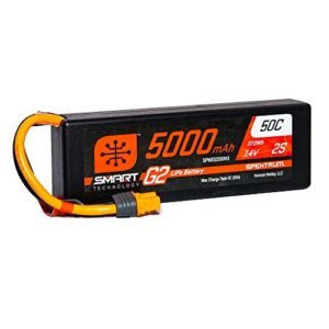 Spektrum 7.4V 5000mAh 2S 50C Smart LiPo G2 Hard Case Battery for Jeep Cherokee Hard Body RC SPMX52S50H3