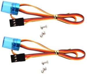 WONFAST RC LED Strobe Lights 360 Degree Rotation 5 Modes Ultra Bright Compatible with 1/8 1/10 RC Model Truck Car Accessory 2Pack Blue