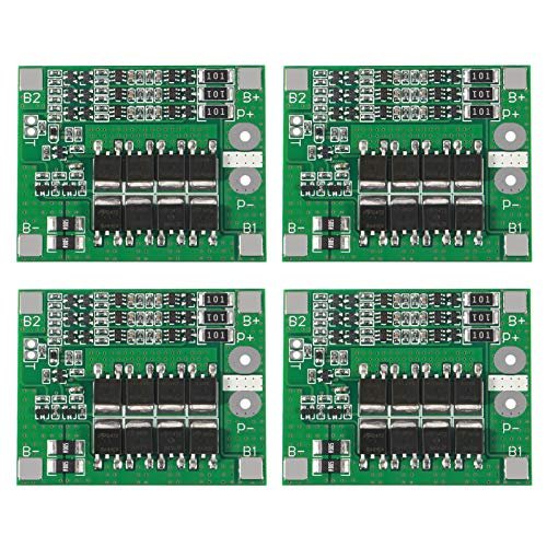 ACEIRMC 4pcs 3S 12V 25A Lithium Battery 18650 Charger Protection Board with Balance for Li Ion Lipo Battery Cell Pack