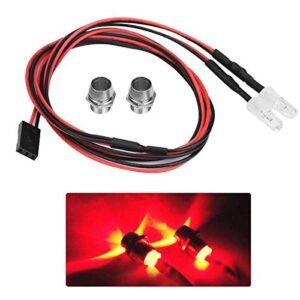 Evonecy RC Headlight LED Light Kit for Cool RC Car Tracks 12 Red Lights Durable and Safe Children Gift