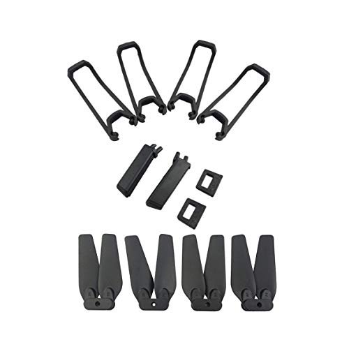 E58 S168 JY019 RC Plane Wire Landing Gear Accessory Kit with Propellers and Protective Covers