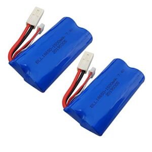 Feilun FT009 7.4V 1500mAh Lithium Battery 2PCS for Remote Control High Speed Boat