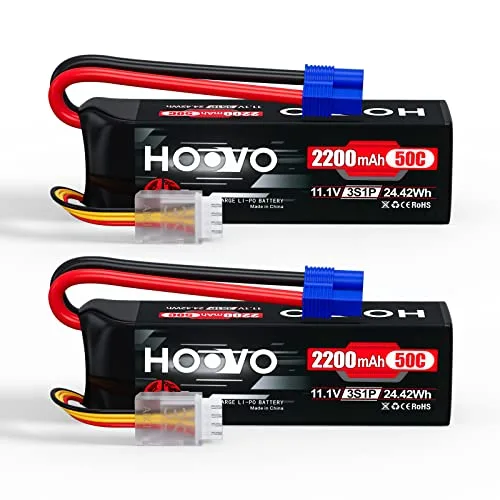 HOOVO 3S 11.1V 2200mAh 50C Lipo Battery with EC3 Plug for RC Car Boat Truck at Hobby Lobby