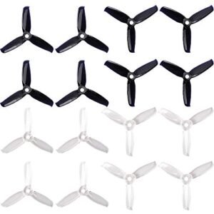 GEMFAN 16pcs 3 Blade 75mm RC Shocks High Speed Propellers for FPV Racing Drones 1306 1407 1408 1606 1806 Motors