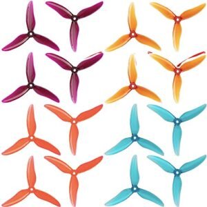 GEMFAN 16pcs 3 Blade Props High Speed Propellers for RC Boat Props Explained 5inch 128mm CW CCW