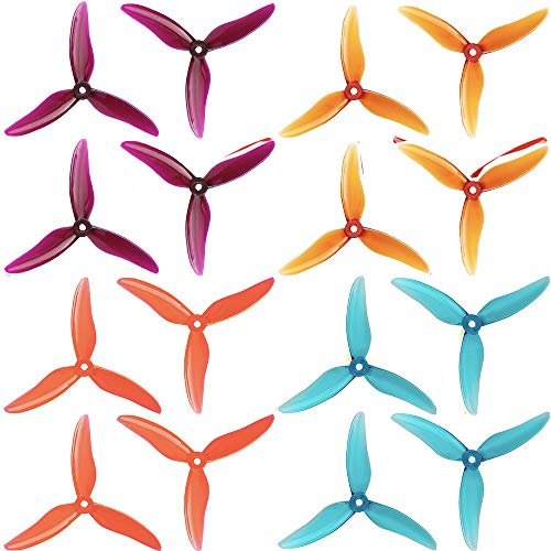 GEMFAN 16pcs 3 Blade Props High Speed Propellers for RC Boat Props Explained 5inch 128mm CW CCW