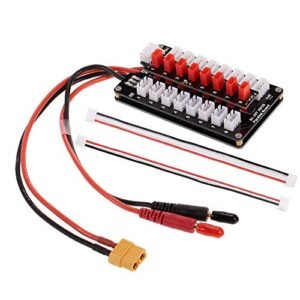HobbyFly JST Parallel Charging Board for 2 3S Lipo Battery Balance Charge Board Compatible with v388 RC Helicopter