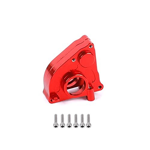 RZXYLRC Aluminum Transmission Case Cover Gearbox Housing for Axial SCX24 1/24 RC Crawler Car Upgrades Red RC Car Battery Cover