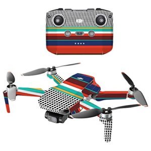 Mighty Skins Compatible with DJI Mini 2 Portable Drone Protective, Durable, and Unique Vinyl Decal wrap Cover Easy to Apply, Remove, and Change Styles Made in The USA (DJMAVMIN2021-Par-STRIPES)