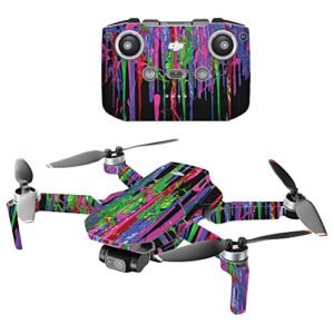 MightySkins DJI Mini 2 Drone Vinyl Decal Wrap Cover Drips Design Protective Durable Made in USA