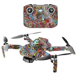 Mighty Skins Glossy Glitter Compatible with DJI Mini 2 Portable Drone - Acid Trippy Protective, Durable High-Gloss Glitter Finish Easy to Apply and Change Styles Made in The USA