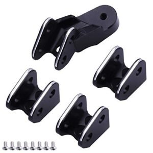 HobbyPark Aluminum Lower Link Mount Set for Axle Enhances the Benefits of RC Oil in Redcat Gen8 Upgrades Replacement of RER11337 RER11414 Black