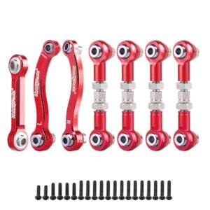HobbyPark Metal Turnbuckle Aluminum Camber Links Toe Links with Rod Ends Steering Linkage Set for Traxxas Spartan RC Boat Upgrades