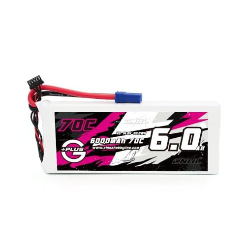 CNHL G+Plus 6000mAh 14.8V 4S 70C Lipo Battery with EC5 for Vortex LRC Freestyle V1 RC Gen8 Boat Heli Airplane UAV Drone FPV Multi-Motor Hobby DIY Parts