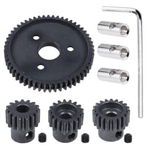 HobbyPark Variable Pitch RC Helicopter Metal Steel 0.8 Metric 32 Pitch 54 Tooth Spur Gear and Pinion Sets