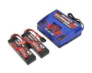 Traxxas TR2990 TRA2990 EZ Peak 3S Completer Pack Dual Battery Charger with Two 5000mAh Power Cell Batteries for Max Power W 09 RC Boat