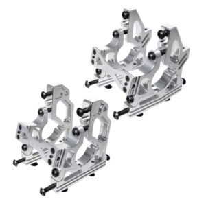 GTBRacing CNC Aluminum Differential Mount Gearbox Brace for 1 5 Gas Powered RC Trucks LOSI DBXL DBXL E V1 0 MTXL Silver Upgrade Part