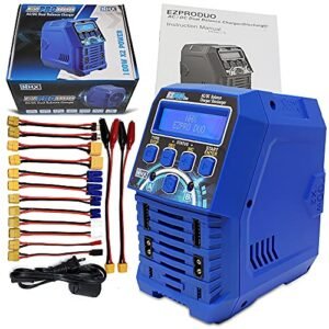 NHX EZPRO Duo 100W X2 Dual AC DC 12A LIPO LIHV NIMH RC Battery Balance Charger for Vacuum RC Body
