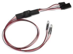 Kyosho 97054 2R B LED Light Unit 5mm 2 Bulbs L400 Red for 1970 Chevelle RC Body
