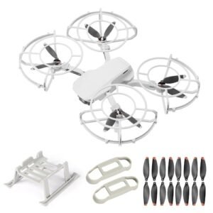 DJI Mini 2 SE 360° Propeller Guard Kit Best Mini RC Helicopter for Beginners with 16Pcs Low Noise Blades and Landing Gear Extensions