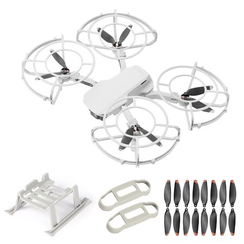 DJI Mini 2 SE 360° Propeller Guard Kit Best Mini RC Helicopter for Beginners with 16Pcs Low Noise Blades and Landing Gear Extensions