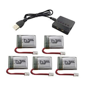 Bigfoot RC Monster Truck 1 5 High Performance 5PCS 3.7V 220mAh Batteries with 5 in 1 Charger