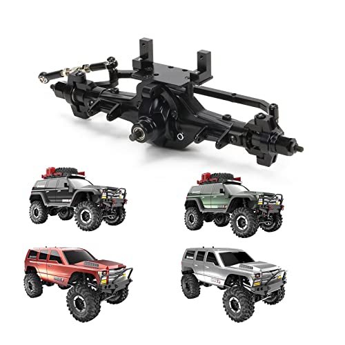 RCAWD Metal RC Front Axle Housing with Gears for 1/10 HSP Rock Crawler 94180 RGT 18000 Himoto REDCAT RC Crawler Axles Everest GEN7 PRO Sport Hop Up Parts Black RGT RC Parts