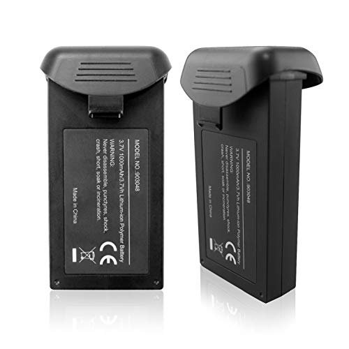 2PCS HS110D Drone Battery 3.7V 1000mAh Lithium Rechargeable for Aerial Photography Quadcopter