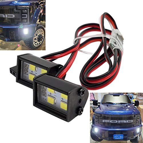 NHX RC LED Pod Light Bars Pair for CEN Ford F450 RC Truck TRX4 SCX10 Models