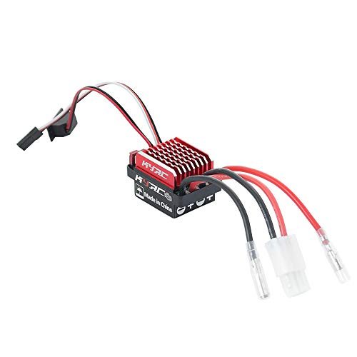Treehobby RC Car 60A Brushed ESC Electric Speed Controller for Course RC Trucks and Buggies Compatible with Traxxas TRX4 TRX6 D90 HSP Tamiya Axial SCX10