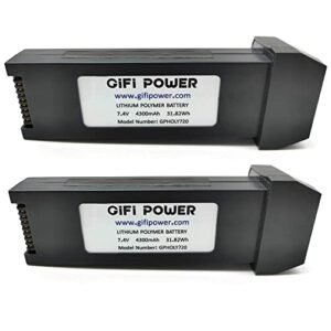 Beacon Pet 4300mAh 7.4V Lipo Battery Pack for Holystone HS720 HS720E Drone 2 Pack