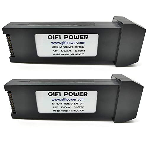Beacon Pet 4300mAh 7.4V Lipo Battery Pack for Holystone HS720 HS720E Drone 2 Pack