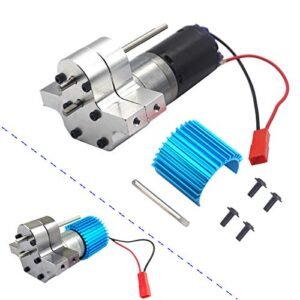 ShareGoo Metal RC Gearbox Speed Change Gear Box with 370 Brush Motor for 24k RC Car Models