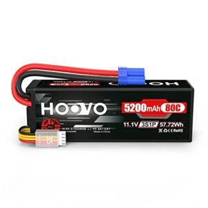 HOOVO 3S 11.1V 5200mAh 80C Lipo Battery with EC5 Connector for MHZ RC Boat Hulls and Other RC Vehicles