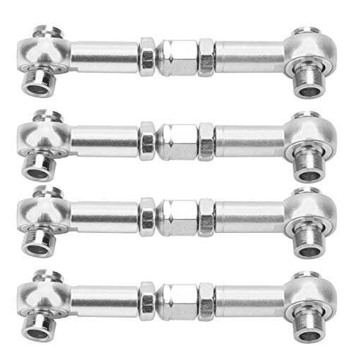 HSP 4Pcs RC Aluminum Alloy Steering Linkage Rod Set with RC Fuel Cooler Compatibility for 94122 94123 1/10 Scale Cars