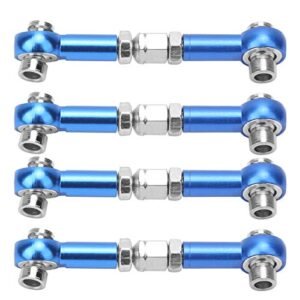 HSP 4Pcs Aluminum Alloy Steering Linkage Rod Upgrade Parts for Real Life RC Trucks 94122 94123 1 10 Scale Models Blue