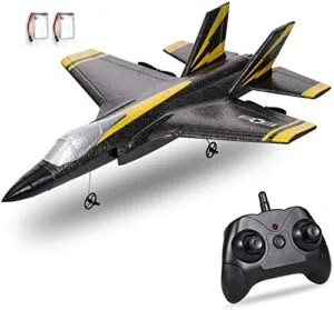 QT Delta Wing Glider RC 2.4Ghz 2 Channel Ready to Fly Airplane with 3 Axis Gyro for Beginners Kids and Adults