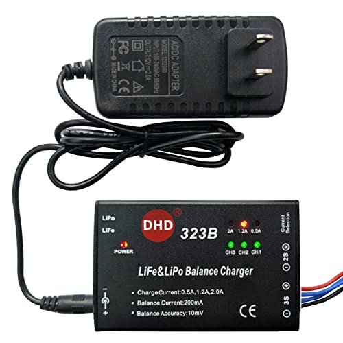 SHHAO 20W 2A RC Battery Balance Charger for 2S 3S LiPo Life Battery Pack RC Airsoft Electric Water batteres