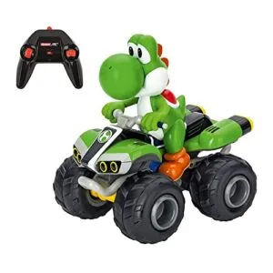Carrera RC Nintendo Mario Kart 2.4 GHz Radio Remote Control Toy Car Yoshi Quad Black Green