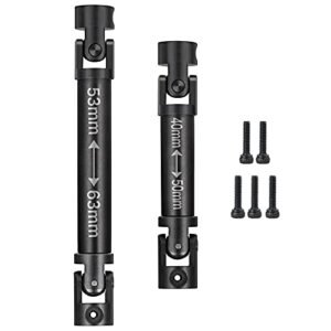 Que T Metal Hard Steel Drive Shafts for New Bright RC Trucks 1 24 Axial SCX24 AX100002 AX100001 JEEP RC Car Upgrade Parts