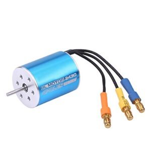 XYZ Brand RC Turbine Model Jet Brushless Motor 8200KV 4 Pole Metal with Magnet 2430mm Sensorless High Torque for 1 16 1 18 RC Cars
