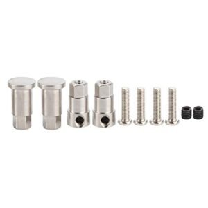 VGEBY RC Front Rear Wheel Axle Metal Spare Parts for 1/10 RC Crawler Car Ensures Your RC Plane Disintegrates Safely