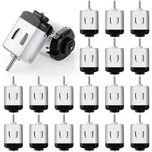 Mudder 20 Pieces Micro Electric Motor DC 1.5 3V 23000RPM for DIY RC Fire Engine Cars Toys Science Projects