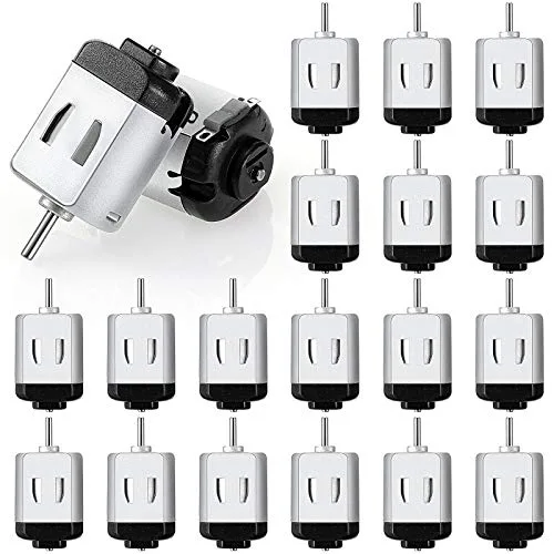Mudder 20 Pieces Micro Electric Motor DC 1.5 3V 23000RPM for DIY RC Fire Engine Cars Toys Science Projects