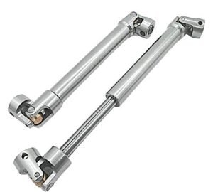 HOPLEX 2pcs Stainless Steel Drive Shaft 112 165mm for 1 10 RC Crawler Wraith RC Parts Traxxas TRX6 Axial SCX10 Capra D90 TF2 Redcat GEN8