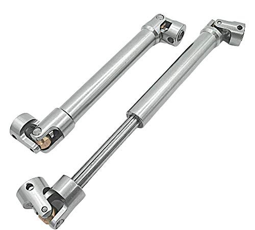 HOPLEX 2pcs Stainless Steel Drive Shaft 112 165mm for 1/10 RC Crawler Wraith RC Parts Traxxas TRX6 Axial SCX10 Capra D90 TF2 Redcat GEN8